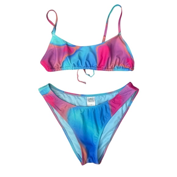 Wild Fable Tie Dye Bikini with Matching Mesh Cover Up - size medium - Picture 2 of 15